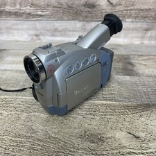 Canon ZR45MC Silver Mini DV Camcorder W/ Battery. Untested. FOR PARTS ONLY