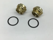 2 PACK HOLLEY CARBURETOR FUEL BOWL INLET FITTING 7/8"-20 FITS 3/8" LINE 26-26