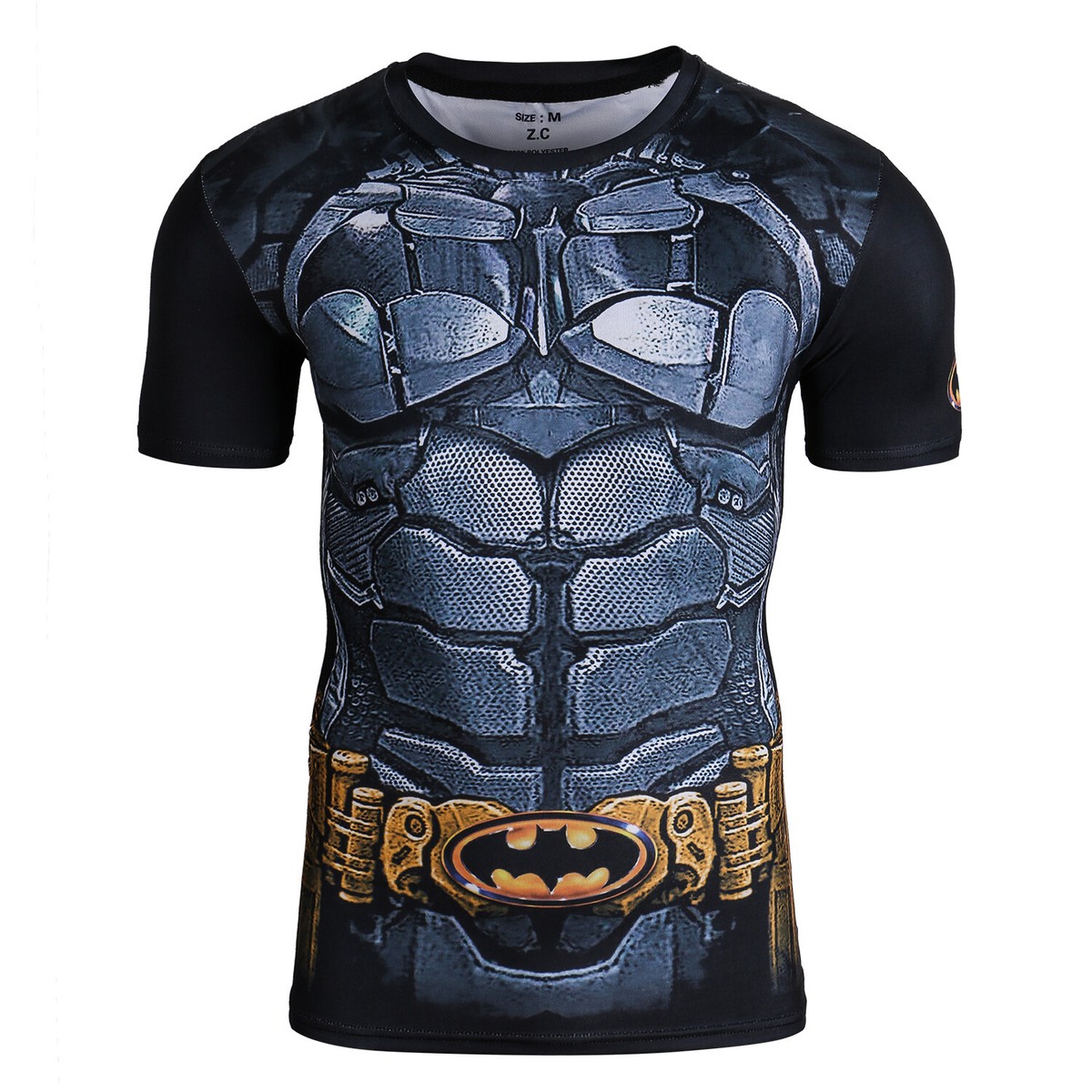Compression Shirt Maglietta Uomo Superman A Compressione - Top In Poliestere Per Palestra, Sport E Cosplay Top Cosplay Poliestere Spandex - Foto 5