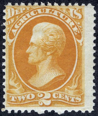 US Sc O2 Yellow 2¢ 1873 p.12 Official Hinged Original Gum | eBay