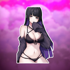 Anime Girl Sticker - Cute Waifu Stickers Decal Lewd Ecchi Nsfw Cute Girl