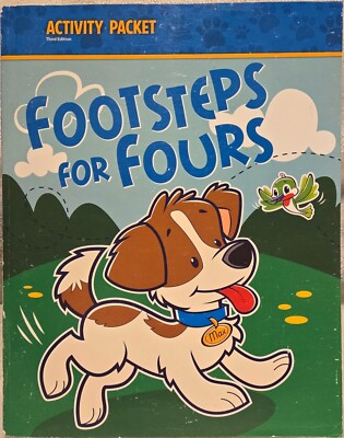 BJU Press Footsteps for fours 3rd edition students worktext. 
