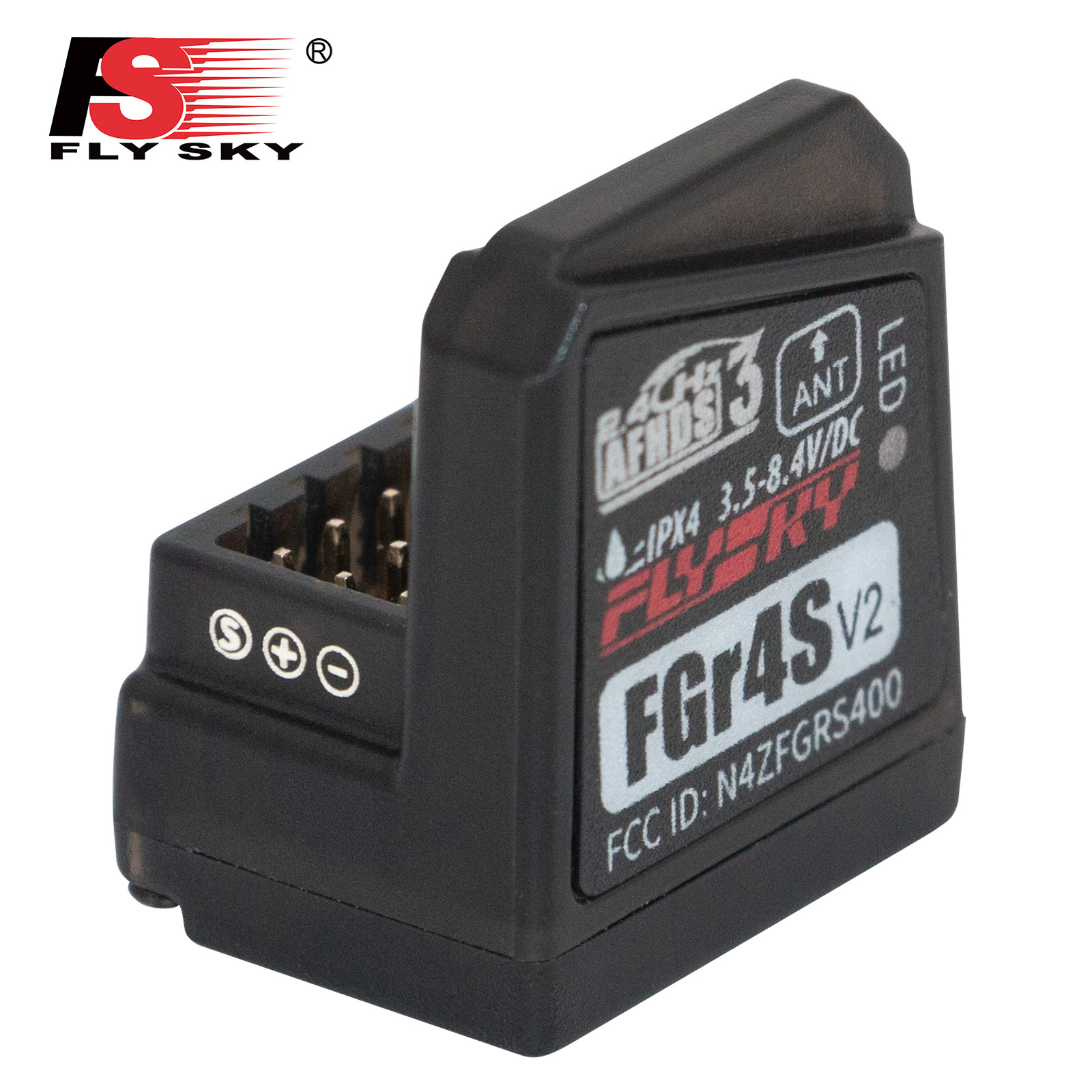 Flysky FGR4S V2 2.4GHz Receiver For Flysky NB4 PL18  Transmitter Boat Black E2G3