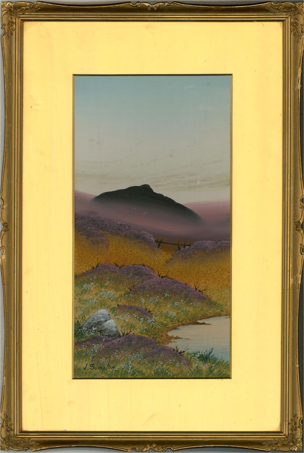 J. Sumpter - 20th Century Gouache, Moorland Scene II