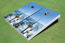 Gone Fishing Custom Cornhole Board