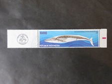 Indonesien 1994 Mi-Nr.ID 1527 100 Jahre Zoo Bogor Wal Tiere mit Schmuckmarke