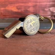 LAPD Los Angeles Police Department 1920's Brass Police Whistle