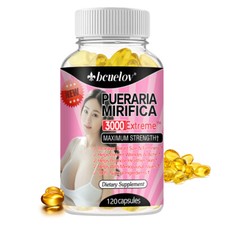 Pueraria Mirifica 1000mg – Crescita, Sviluppo e Ingrandimento Naturale del Seno