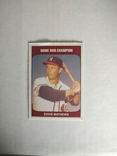 1985 TCMA Home Run Champion Eddie Mathews HOF (PWE)
