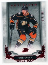 2018-19 Upper Deck Artifacts Cam Fowler serial numbered insert hockey card - 076