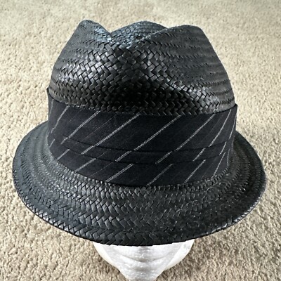 NWT Goorin Bros. Welfleet Black Panama Hat Size Medium 57CM Goorin Welfleet Wide Brim Toquilla Straw Western – Goorin Bros main image 3