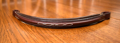 Edgewood, New, fancy padded browband, brown, 12.5  pony  bridle part