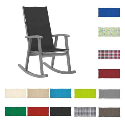 Chaise à bascule et coussins Aacacia Multicolore 120x50x4cm/120x50x7cm - Photo 1/144
