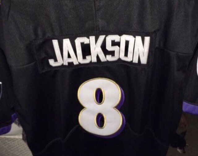 Nike On Field Baltimore Ravens Lamar Jackson #8 Jersey Men's 44