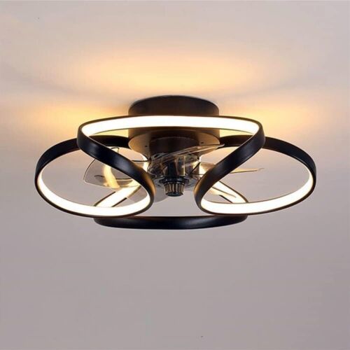 Ceiling Fan Light 3 speed 3 Colors Dimmable Chandelier Lamp 5 Leaf Blade Indoor - Picture 2 of 15