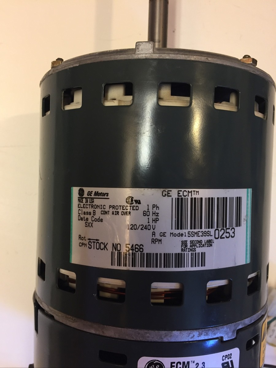 GE 5SME39SL0253 Trane D341314P35 ECM 2.3, 1 HP Furnace Blower  