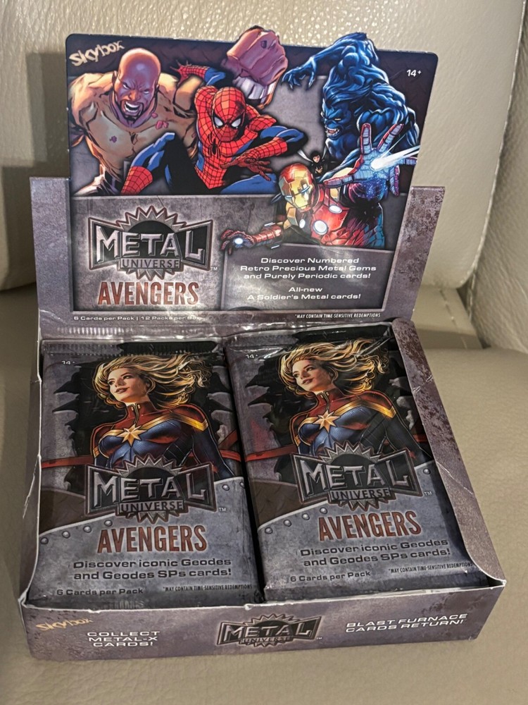 2024  Marvel Metal Avengers 2 NEW Factory Sealed Hobby Packs Fresh  Box  Nice