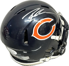 Roschon Johnson Chicago Speed Signed Mini Football Helmet (PIA/JSA)