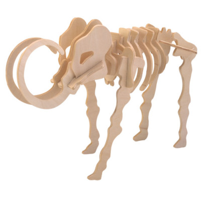 Mammut 3D Holzbausatz Dinosaurier Dino Tier Holz Puzzle Holzbausatz Steckpuzzle