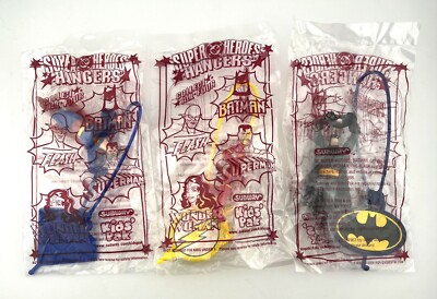 Subway Toys 1998 DC Super Heroes Hanger Toys - Lot of 3
