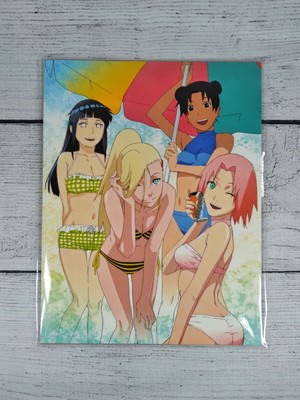 Naurto Sakura Hinata Tenten Ino Beach Art mural imprimé 100