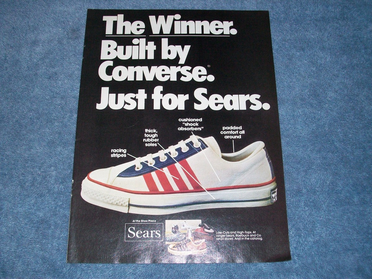 1974 Converse Shoes for Sears Print Ad 