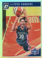 2019 Panini Donruss WNBA OPTIC SILVER HOLO PRIZM #48 LATOYA SANDERS MYSTICS