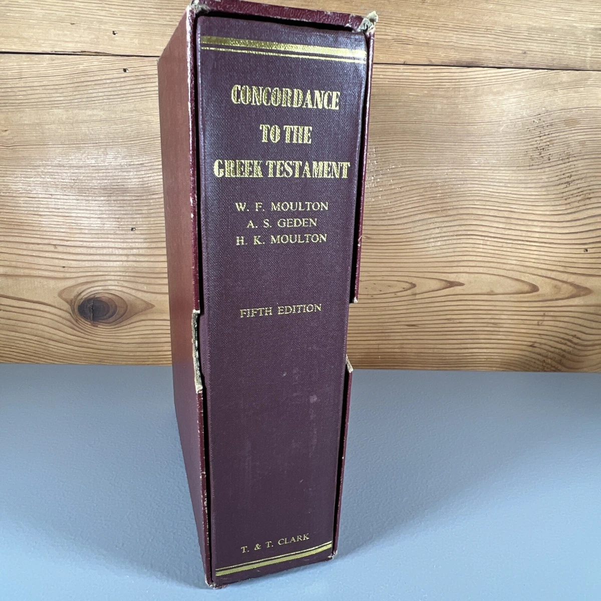 Concordance to the Greek Testament by H. K. Moulton (1986, Hardcover Slip Case)
