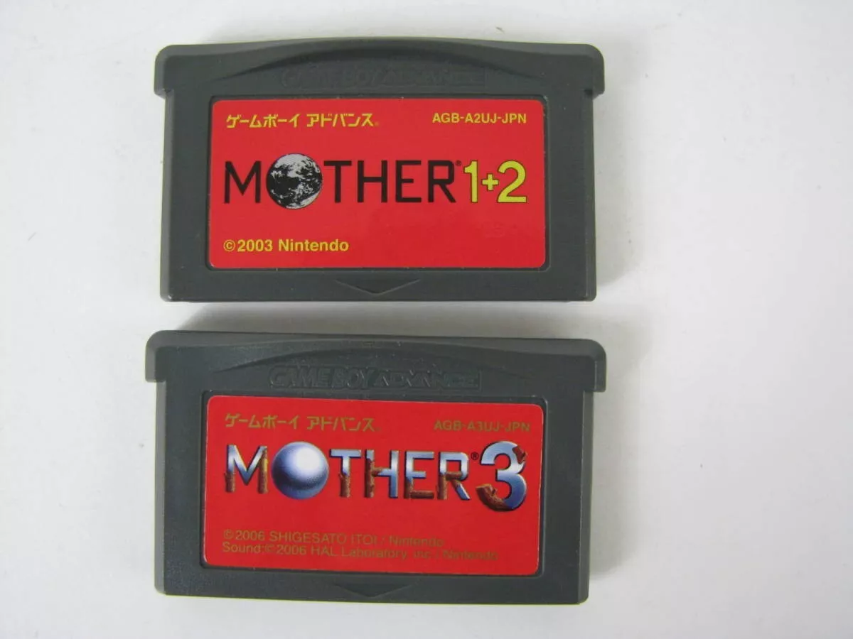 Nintendo Gameboy Mother 1+2 and Mother 3 Set Game Boy Advance GBA Japan  (#60194)