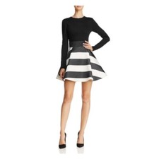 NWT Alice and Olivia Women’s Black and White Mini Dress Size 12