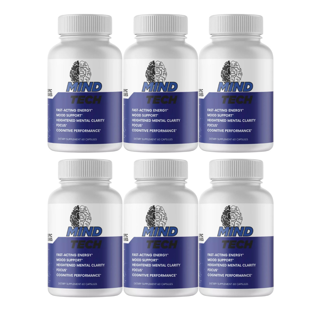 Mind Tech Nootropic Technologies Mindtech Brain Booster Supplement - 6 Bottles