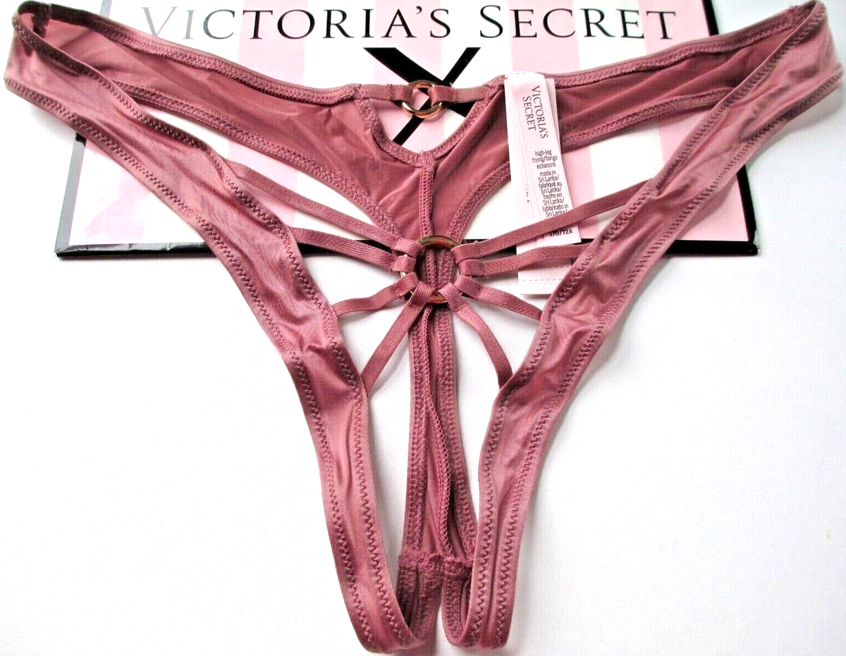Culotte String Bikini Victoria's Secret 100% Soie - Taille M/6 - Magenta - Neuf Sans étiquette
