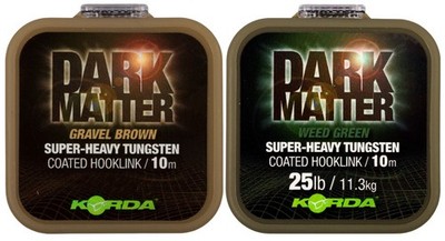 (1,95 /1m) Korda Dark Matter Tungsten Coated Braid 10m - Vorfachschnur