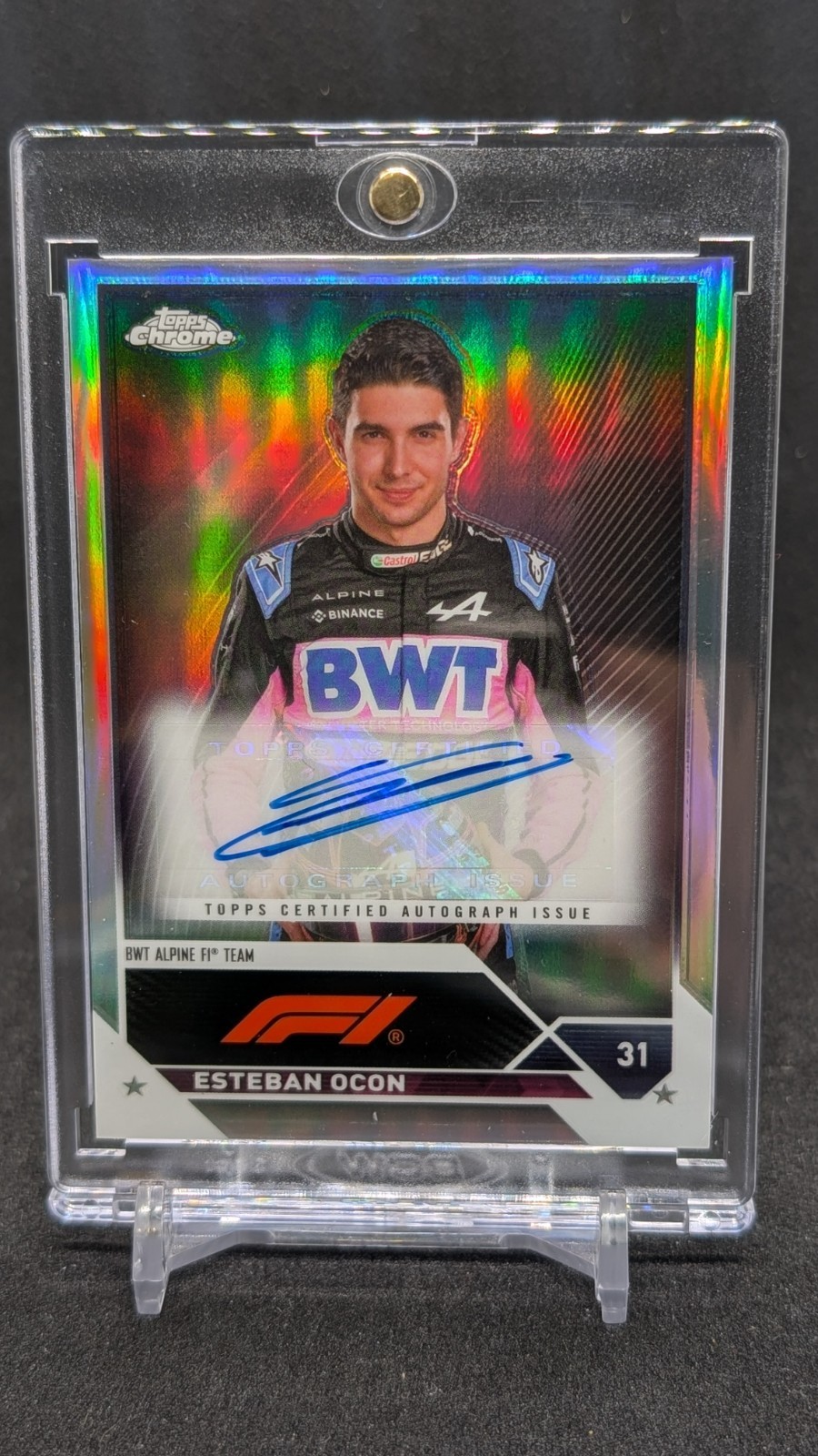 2023 Topps Chrome F1 Esteban Ocon Autograph BWT Alpine 