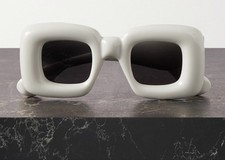 LOEWE  Inflated Oversized  Sunglasses - Gray/White (100% Authentic)