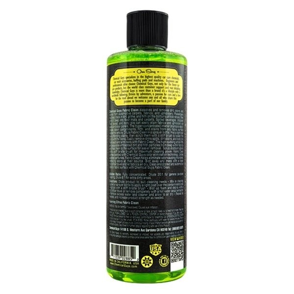 Chemical Guys Foaming Citrus 16 oz. Fabric Clean Carpet/Upholstery Shampoo