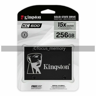Kingston 2,5 Zoll SSD KC600 256GB SATA 3 interne Festplatte für Laptop / Desktop