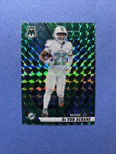 2025 Panini Mosaic De’Von Achane Green Mosaic Prizm #58 Dolphins 