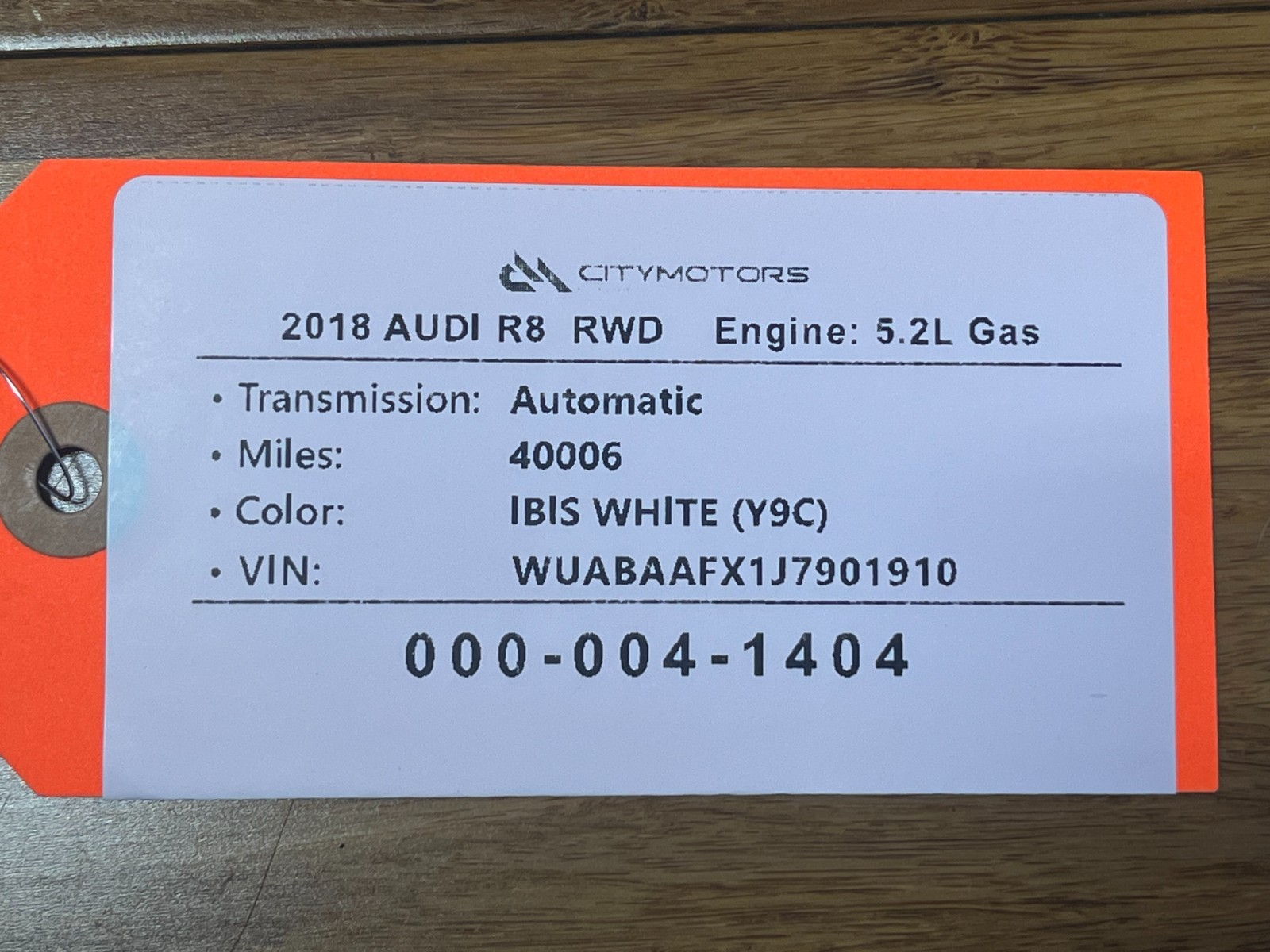 Audi R8 2016-2024 Rear Left Intake hose