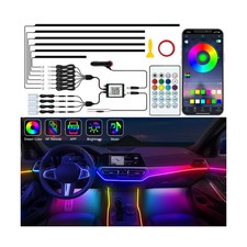 Jushope Interior Car LED Strip Lights, Acrylic LED Lights for Car with Dynami...