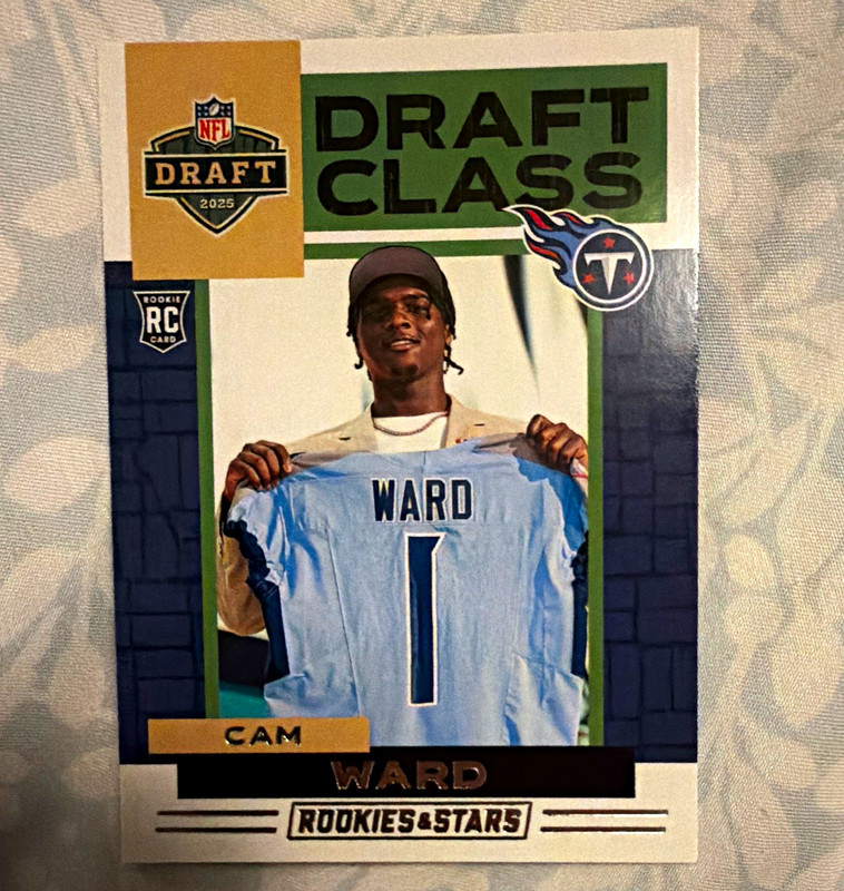 Panini 2025 Rookies & Stars Cam Ward Draft Class Insert Rookie Card #15 Titans