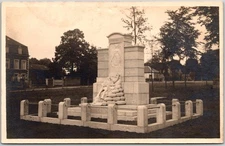Huy Belgium Monument Fantis De Marche Pour La Patrie Vintage RPPC Postcard