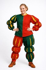 Renaissance German Landsknecht Cotton Outfit For Women-Medieval Festival Costume