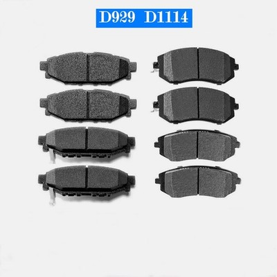 Front Rear Ceramic Brake Pads Kit For Subaru Forester Legacy Outback Impreza
