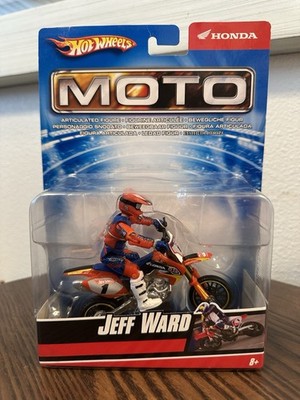 2007 Hot Wheels Moto Jeff Ward #1 Dirt Bike Toy Honda Supermoto
