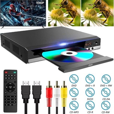 2026 DVD Player All Region Free DVD CD Disc Player AV Output USB