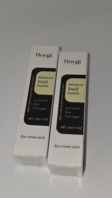 2 Pack Hoygi Advanced Snail Peptide Eye Cream Stick Dark Circles 3g Exp 07/25