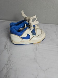 Vintage 80's Nike Baby Toddler Hook Strap Shoes Baby 12 Month