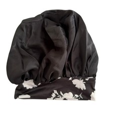 1 Piece Satin Bonnet in Black