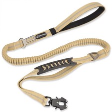 Heavy Duty Tactical Bungee Dog Leash, 4-6FT Shock Absorbing Tactical Leash wi...